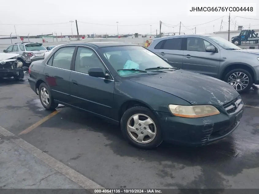 2000 Honda Accord 2.3 Ex VIN: JHMCG6676YC004448 Lot: 40541135