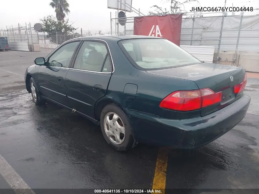 2000 Honda Accord 2.3 Ex VIN: JHMCG6676YC004448 Lot: 40541135