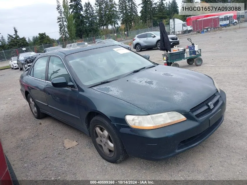 2000 Honda Accord 3.0 Ex VIN: 1HGCG1657YA093088 Lot: 40599368