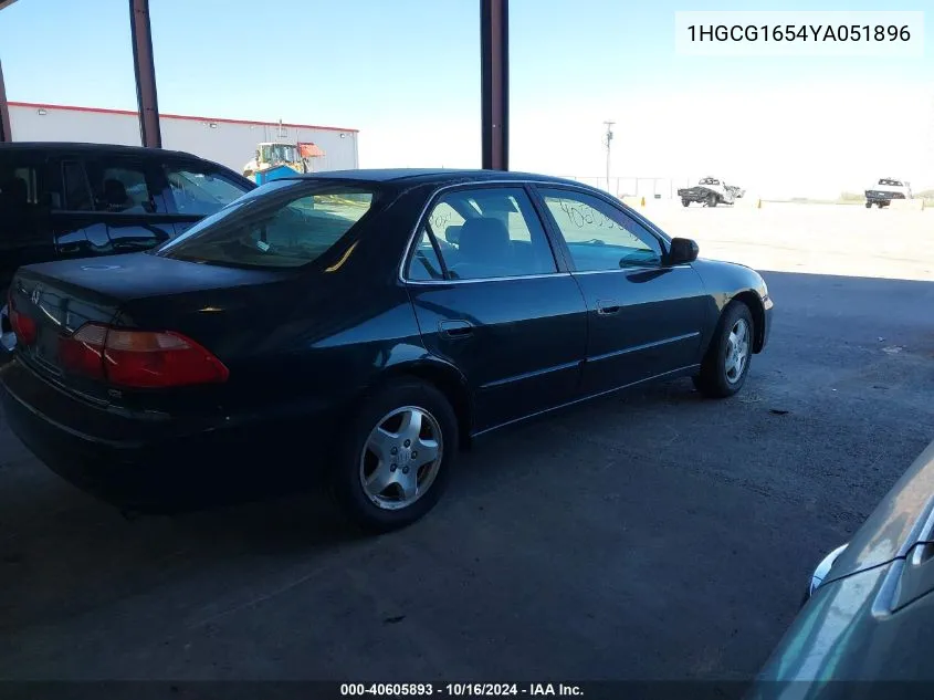 2000 Honda Accord 3.0 Ex VIN: 1HGCG1654YA051896 Lot: 40605893