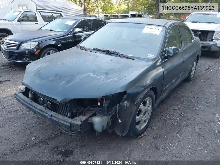 2000 Honda Accord 2.3 Se VIN: 1HGCG6695YA139923 Lot: 40607121