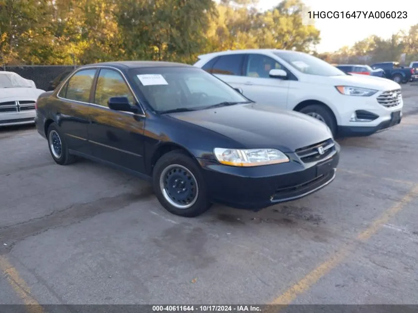 1HGCG1647YA006023 2000 Honda Accord Lx