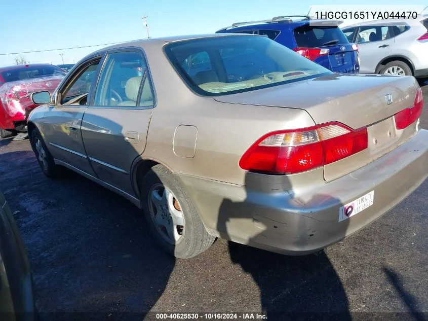 1HGCG1651YA044470 2000 Honda Accord 3.0 Ex