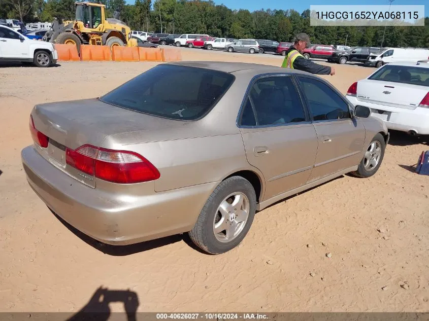 1HGCG1652YA068115 2000 Honda Accord 3.0 Ex