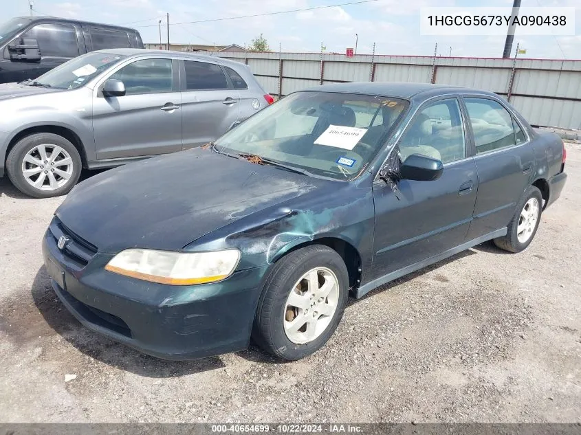 2000 Honda Accord 2.3 Se VIN: 1HGCG5673YA090438 Lot: 40654699