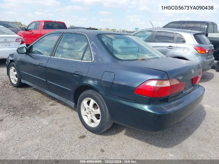 2000 Honda Accord 2.3 Se VIN: 1HGCG5673YA090438 Lot: 40654699