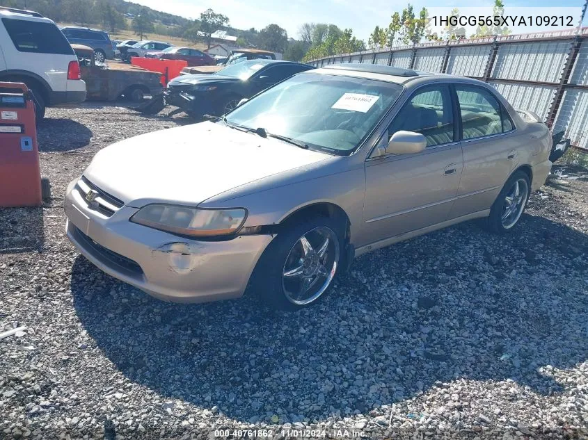 2000 Honda Accord 2.3 Ex VIN: 1HGCG565XYA109212 Lot: 40761862