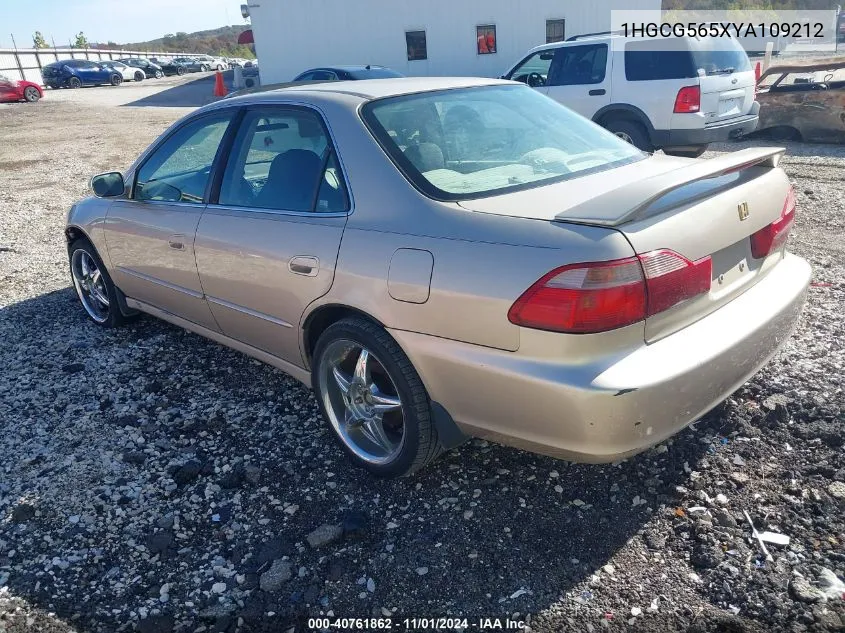 2000 Honda Accord 2.3 Ex VIN: 1HGCG565XYA109212 Lot: 40761862