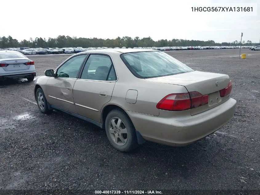 1HGCG567XYA131681 2000 Honda Accord Se