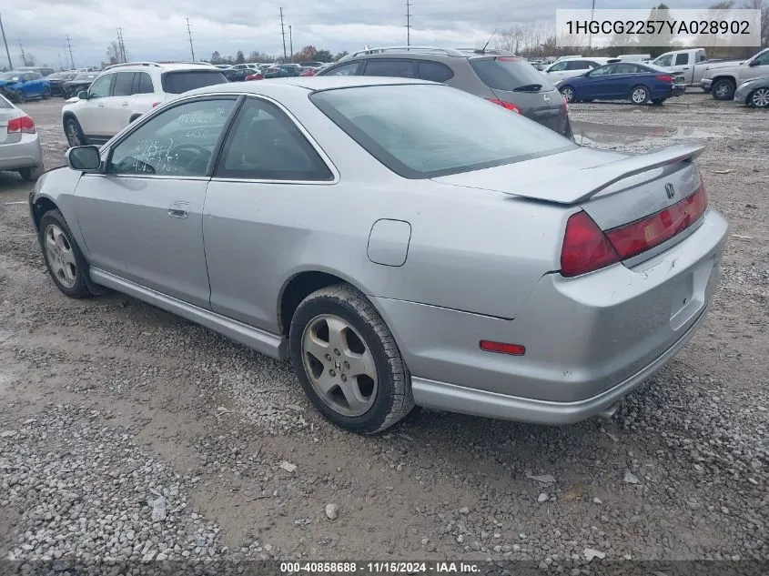 2000 Honda Accord 3.0 Ex VIN: 1HGCG2257YA028902 Lot: 40858688