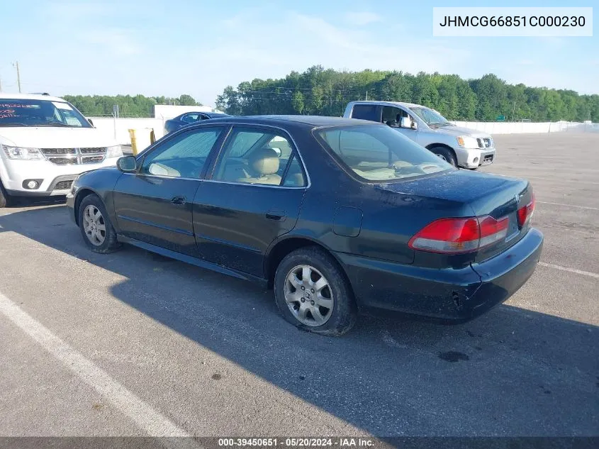 JHMCG66851C000230 2001 Honda Accord 2.3 Ex