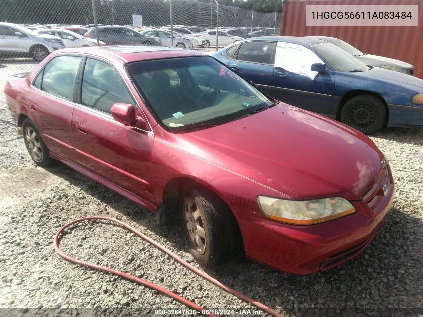 1HGCG56611A083484 2001 Honda Accord 2.3 Ex