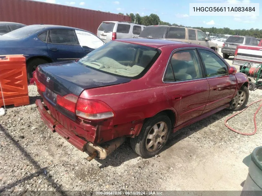 2001 Honda Accord 2.3 Ex VIN: 1HGCG56611A083484 Lot: 39647836