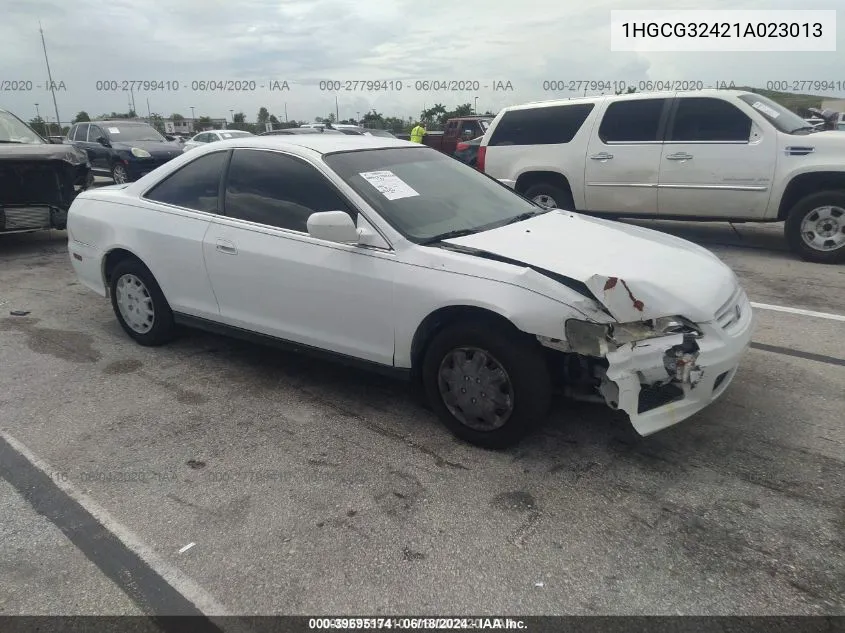 2001 Honda Accord Cpe Lx VIN: 1HGCG32421A023013 Lot: 39695174