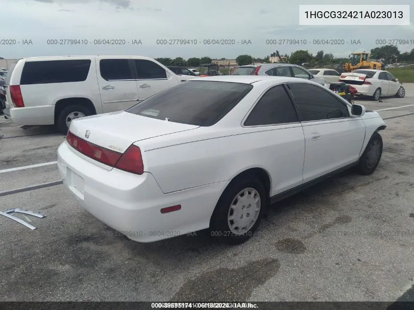 2001 Honda Accord Cpe Lx VIN: 1HGCG32421A023013 Lot: 39695174