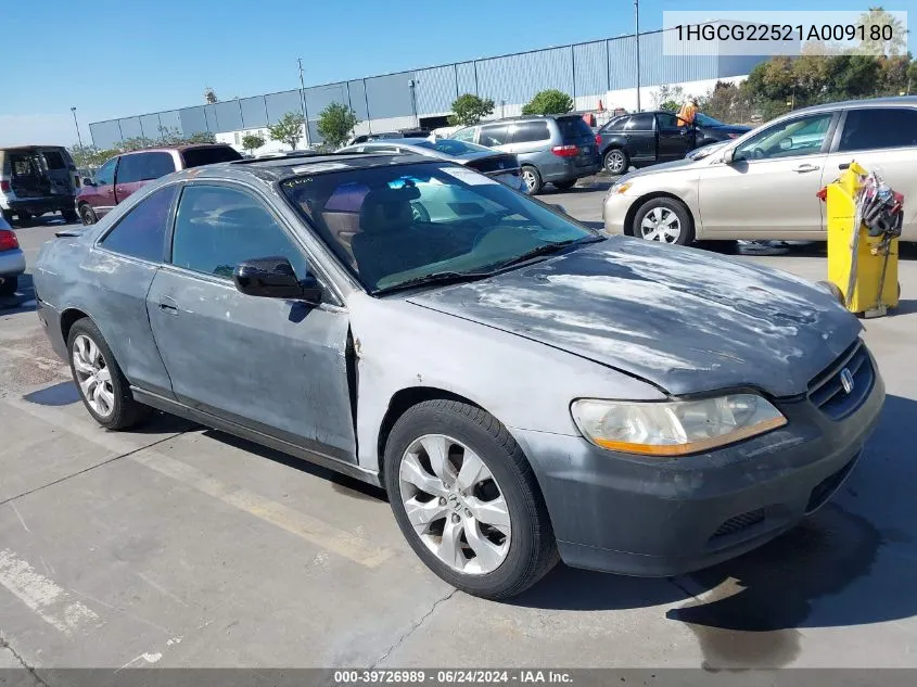 2001 Honda Accord 3.0 Ex VIN: 1HGCG22521A009180 Lot: 39726989