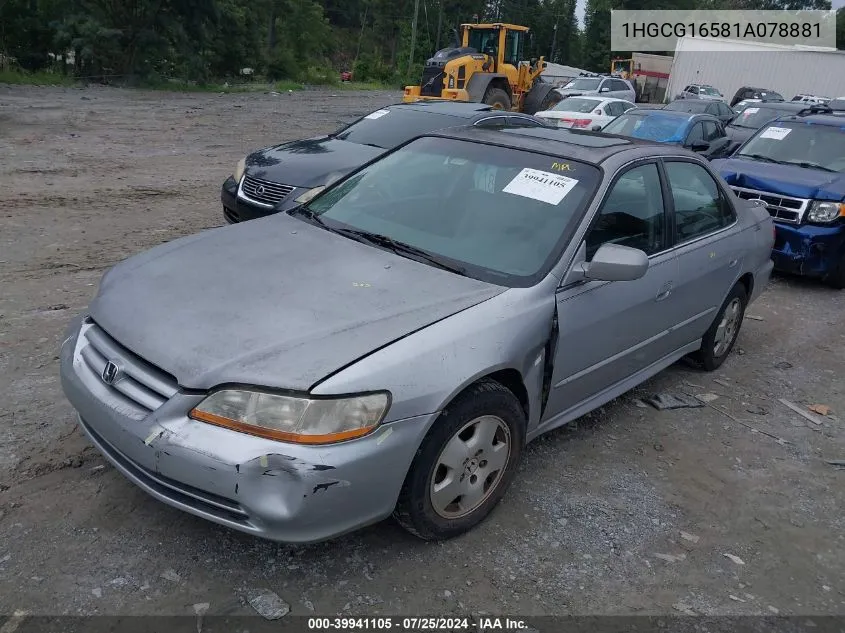 1HGCG16581A078881 2001 Honda Accord 3.0 Ex