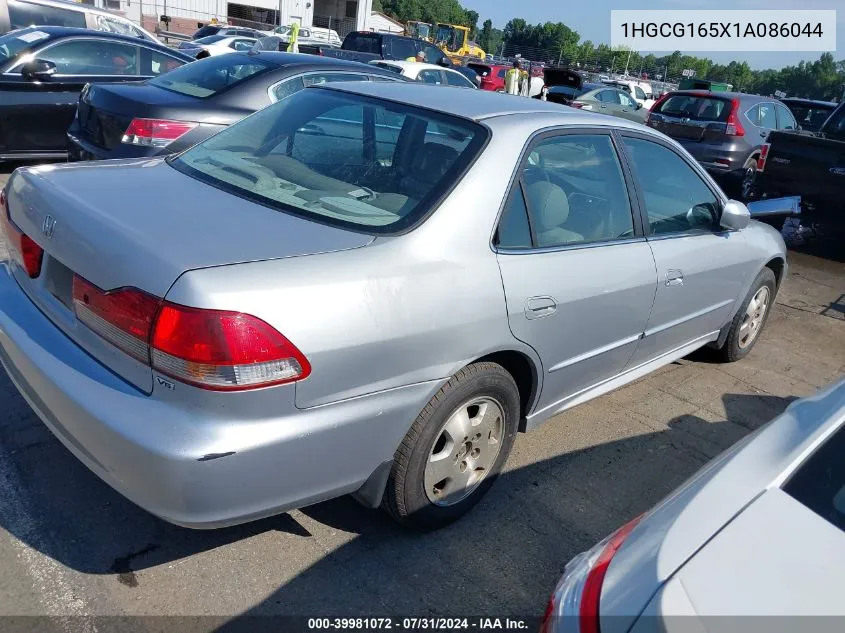 2001 Honda Accord 3.0 Ex VIN: 1HGCG165X1A086044 Lot: 39981072