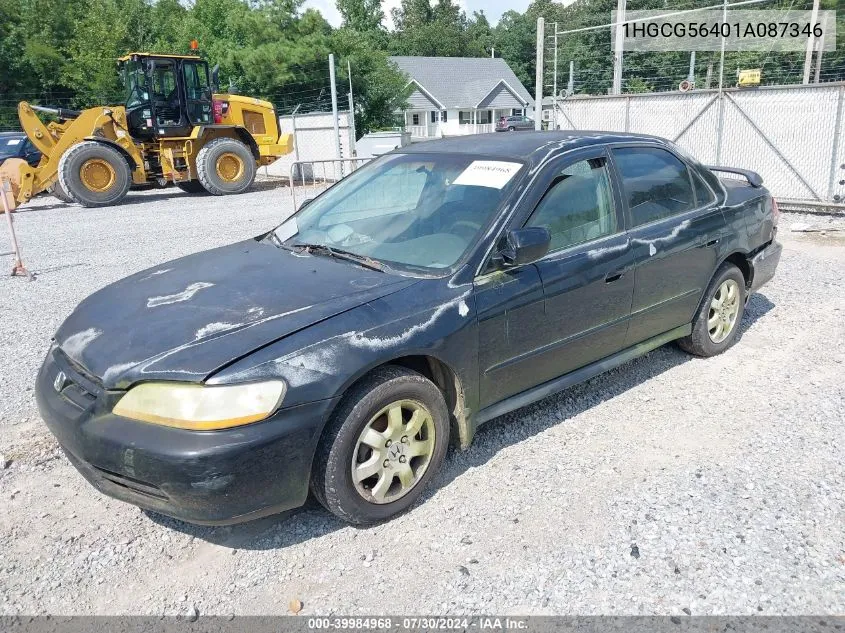 1HGCG56401A087346 2001 Honda Accord 2.3 Lx