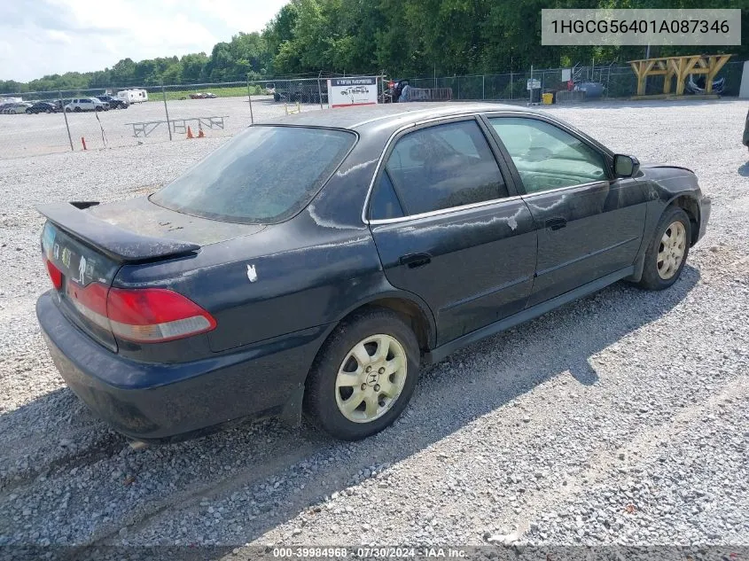 1HGCG56401A087346 2001 Honda Accord 2.3 Lx