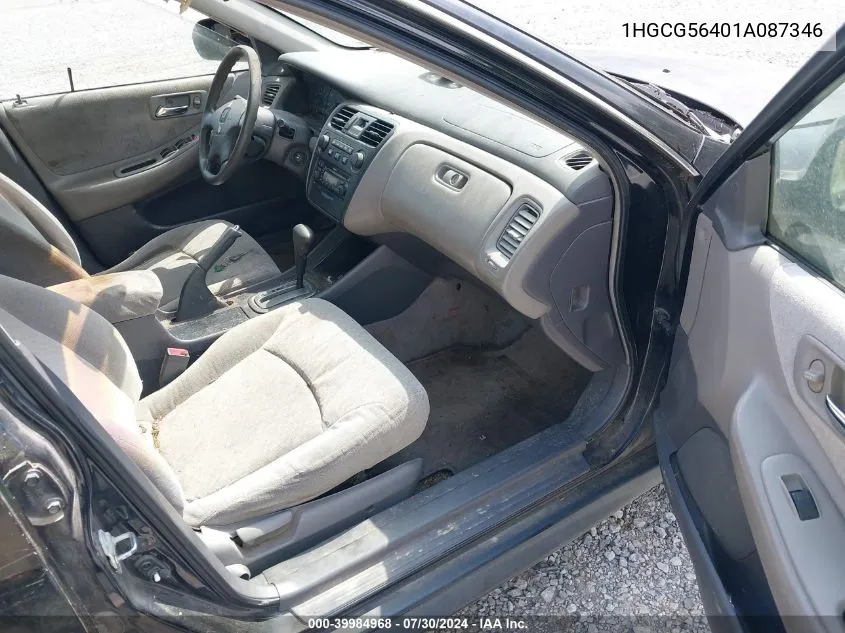 1HGCG56401A087346 2001 Honda Accord 2.3 Lx