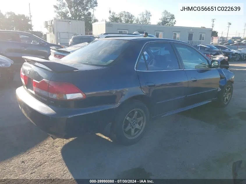 JHMCG56651C022639 2001 Honda Accord 2.3 Ex