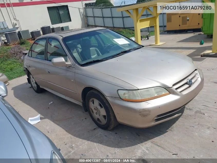 2001 Honda Accord 3.0 Ex VIN: 1HGCG16591A079280 Lot: 40013387