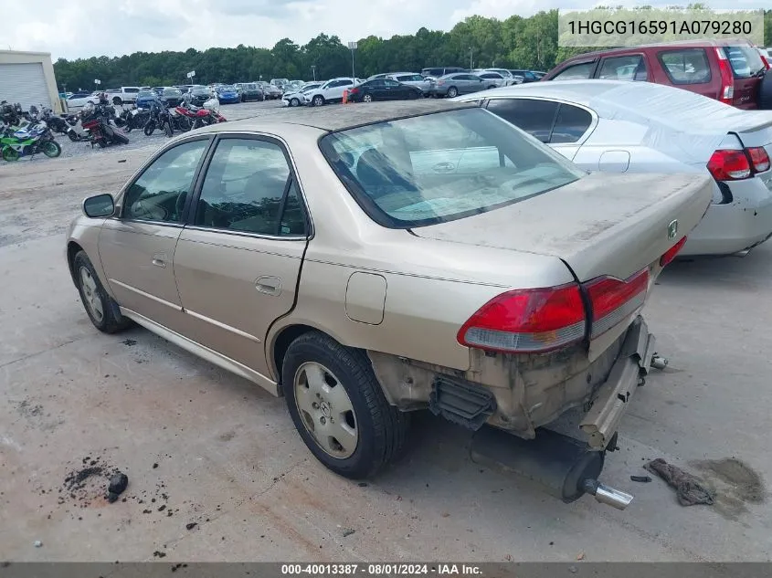 2001 Honda Accord 3.0 Ex VIN: 1HGCG16591A079280 Lot: 40013387