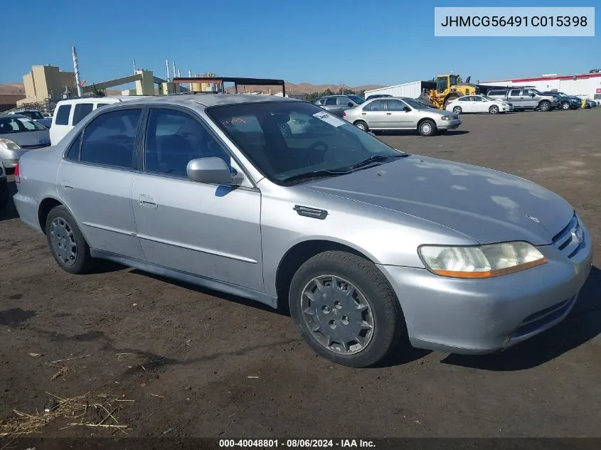 2001 Honda Accord 2.3 Lx VIN: JHMCG56491C015398 Lot: 40048801