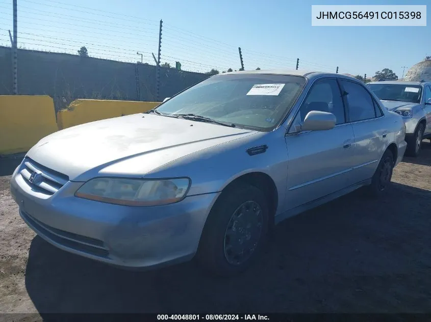 JHMCG56491C015398 2001 Honda Accord 2.3 Lx