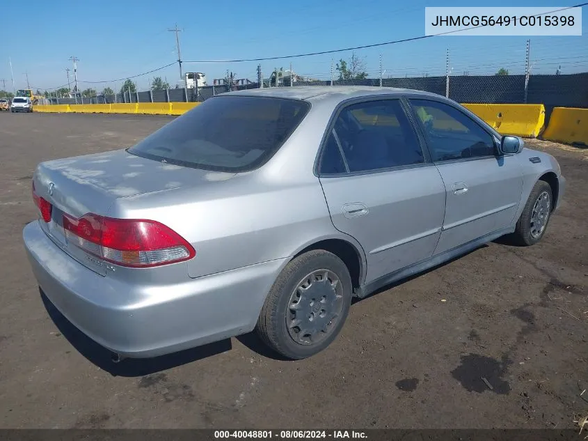 JHMCG56491C015398 2001 Honda Accord 2.3 Lx