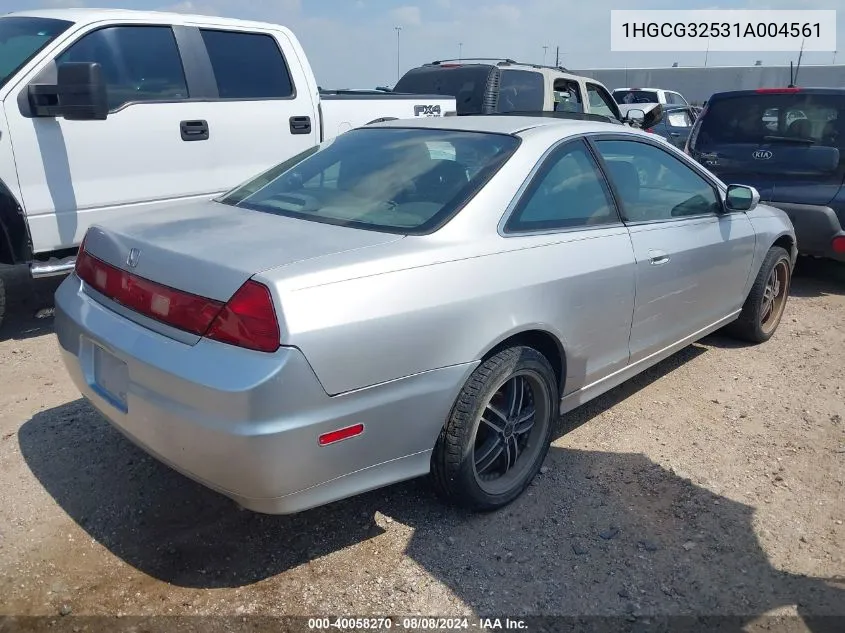 1HGCG32531A004561 2001 Honda Accord 2.3 Ex