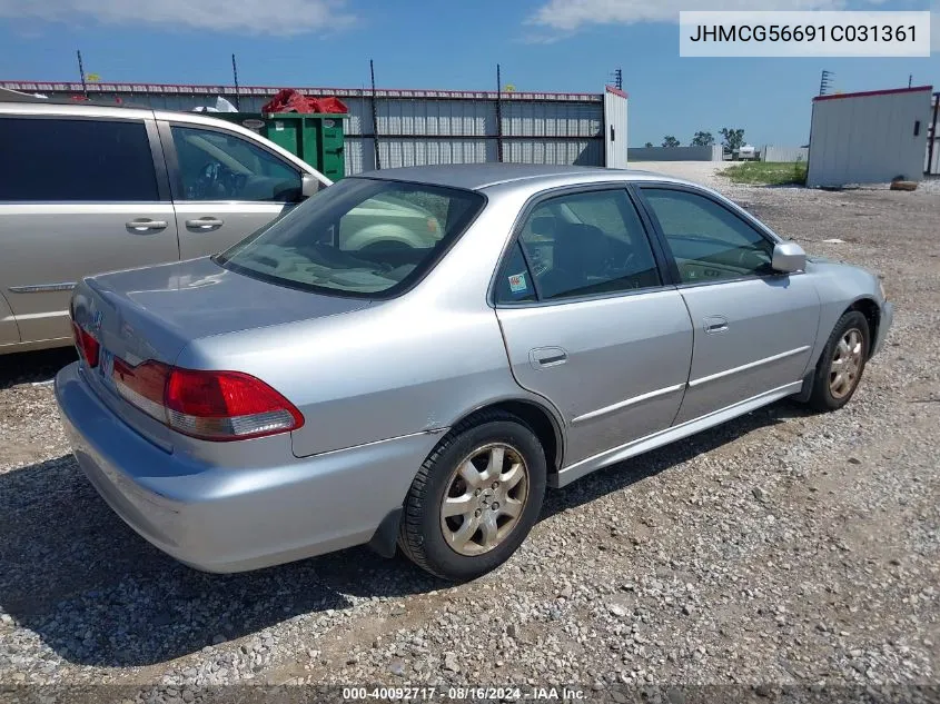 2001 Honda Accord 2.3 Ex VIN: JHMCG56691C031361 Lot: 40092717