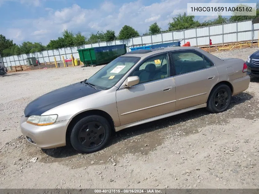 2001 Honda Accord 3.0 Ex VIN: 1HGCG16591A045162 Lot: 40127515