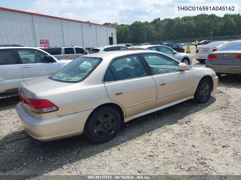 2001 Honda Accord 3.0 Ex VIN: 1HGCG16591A045162 Lot: 40127515