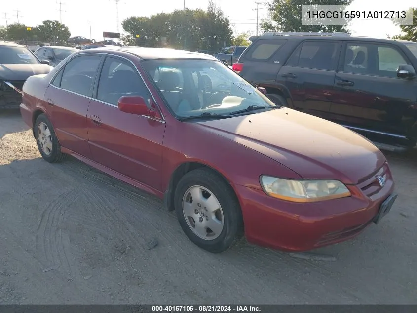 2001 Honda Accord Ex VIN: 1HGCG16591A012713 Lot: 40157105