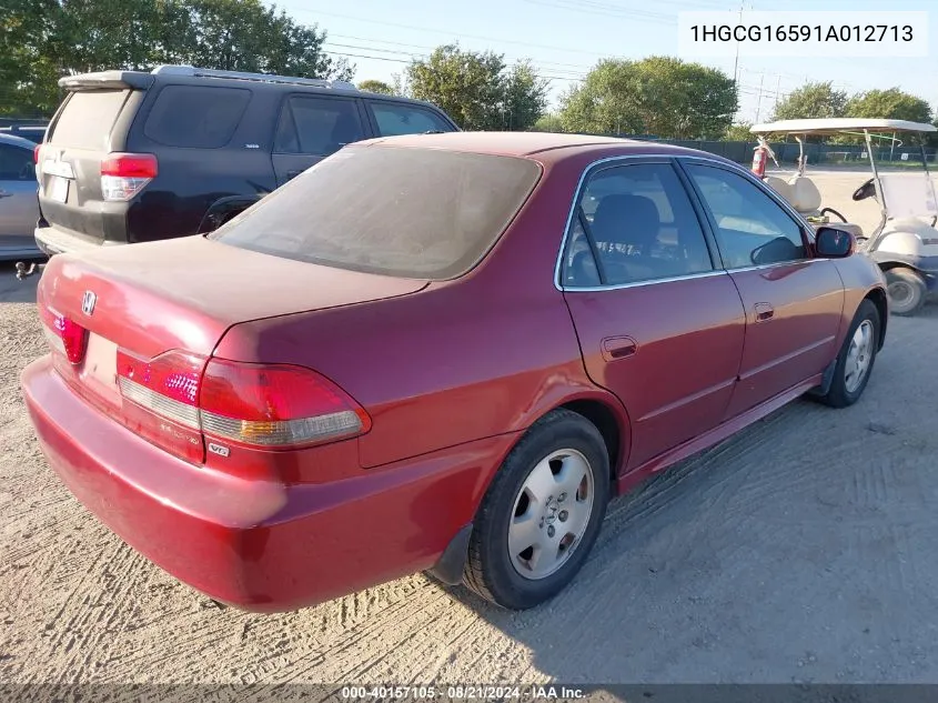 2001 Honda Accord Ex VIN: 1HGCG16591A012713 Lot: 40157105