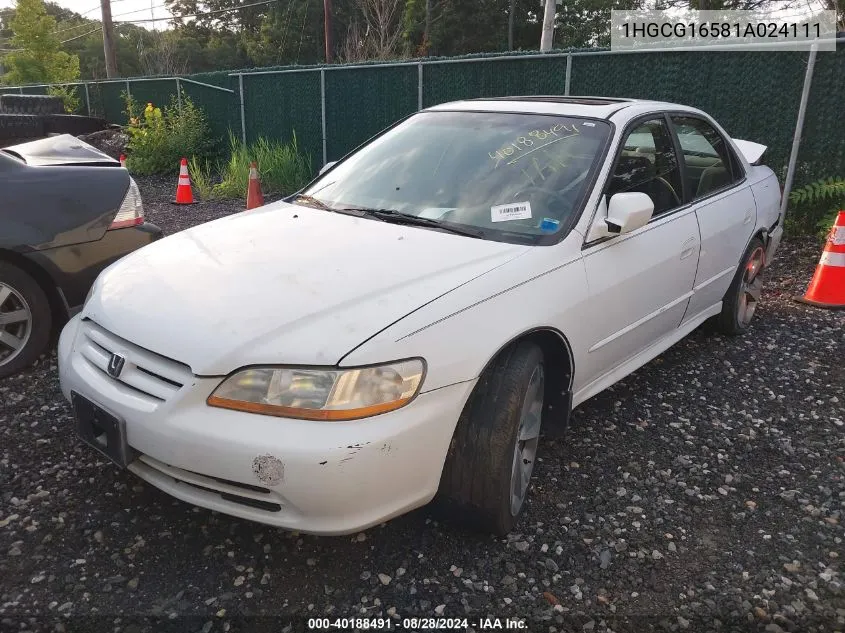 1HGCG16581A024111 2001 Honda Accord 3.0 Ex