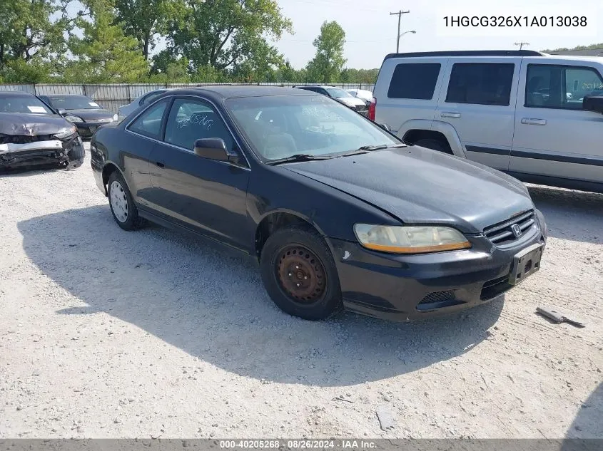 2001 Honda Accord 2.3 Lx VIN: 1HGCG326X1A013038 Lot: 40205268