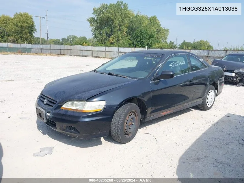 2001 Honda Accord 2.3 Lx VIN: 1HGCG326X1A013038 Lot: 40205268