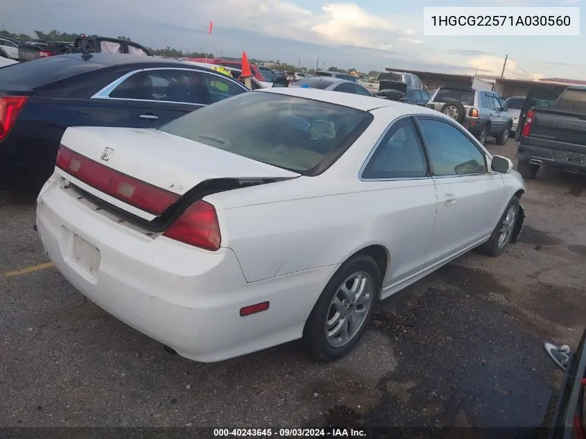 1HGCG22571A030560 2001 Honda Accord 3.0 Ex