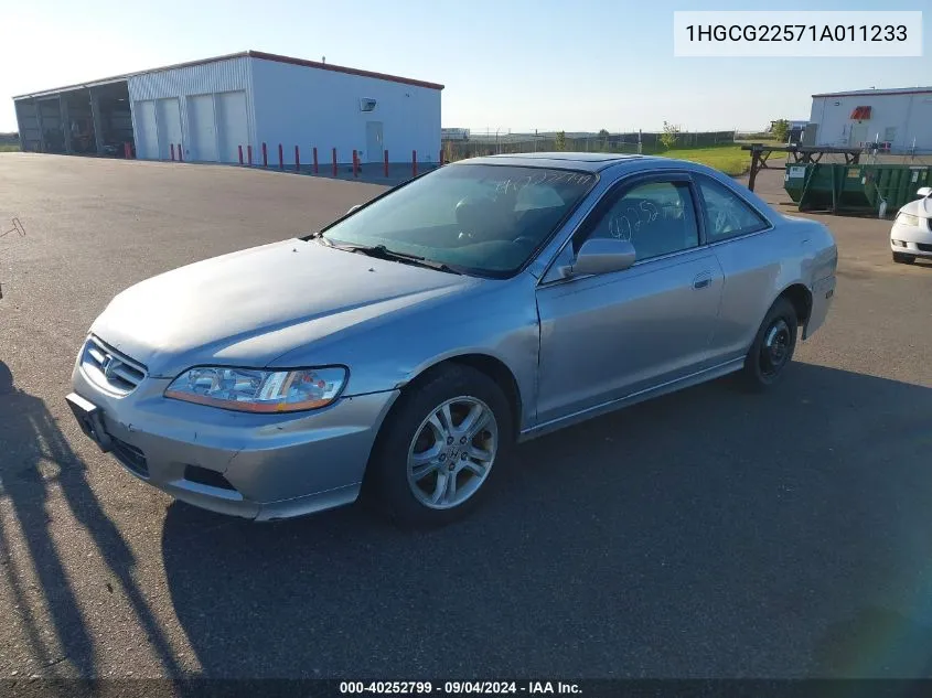 2001 Honda Accord 3.0 Ex VIN: 1HGCG22571A011233 Lot: 40252799