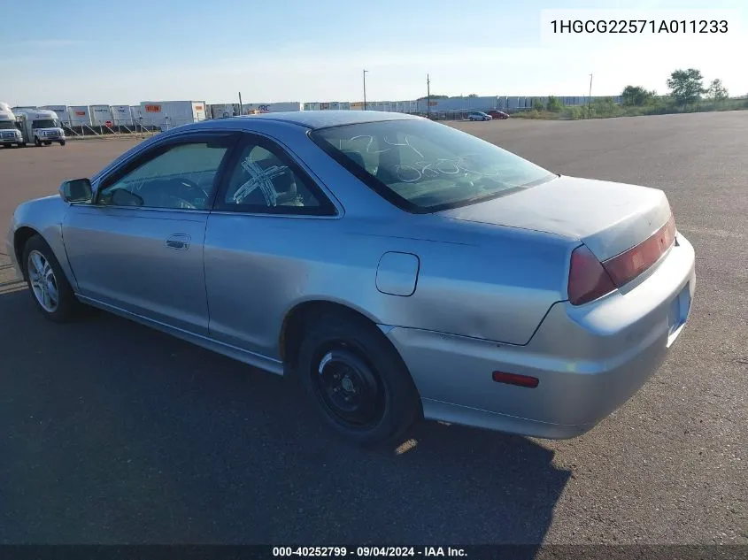 2001 Honda Accord 3.0 Ex VIN: 1HGCG22571A011233 Lot: 40252799