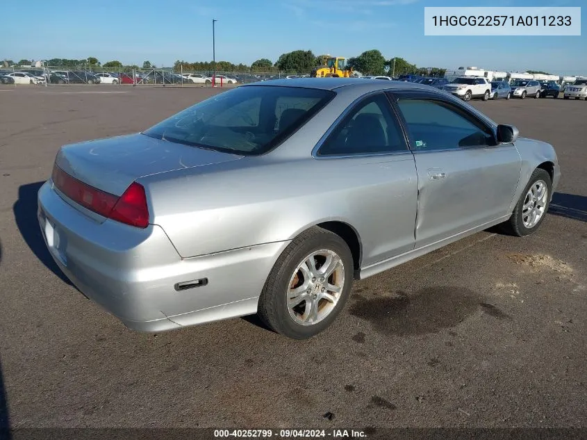 2001 Honda Accord 3.0 Ex VIN: 1HGCG22571A011233 Lot: 40252799