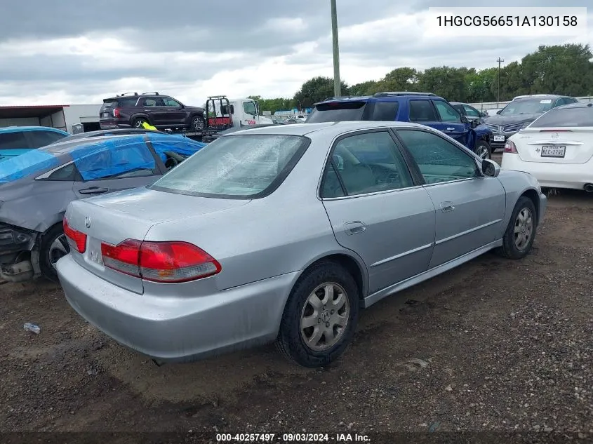 2001 Honda Accord 2.3 Ex VIN: 1HGCG56651A130158 Lot: 40257497