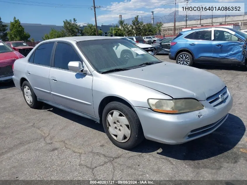 2001 Honda Accord 3.0 Lx VIN: 1HGCG16401A086352 Lot: 40281721