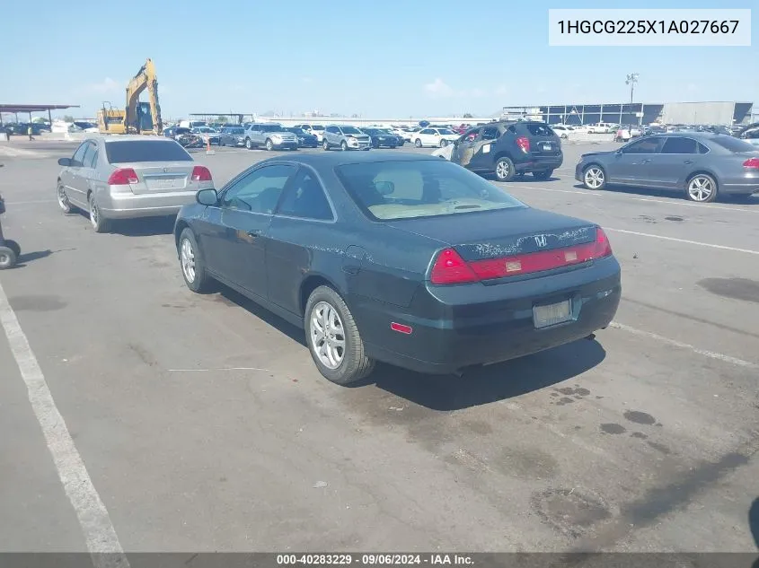 2001 Honda Accord 3.0 Ex VIN: 1HGCG225X1A027667 Lot: 40283229