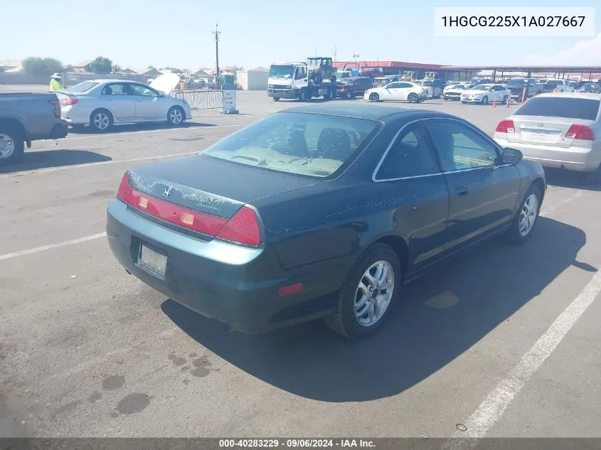 2001 Honda Accord 3.0 Ex VIN: 1HGCG225X1A027667 Lot: 40283229