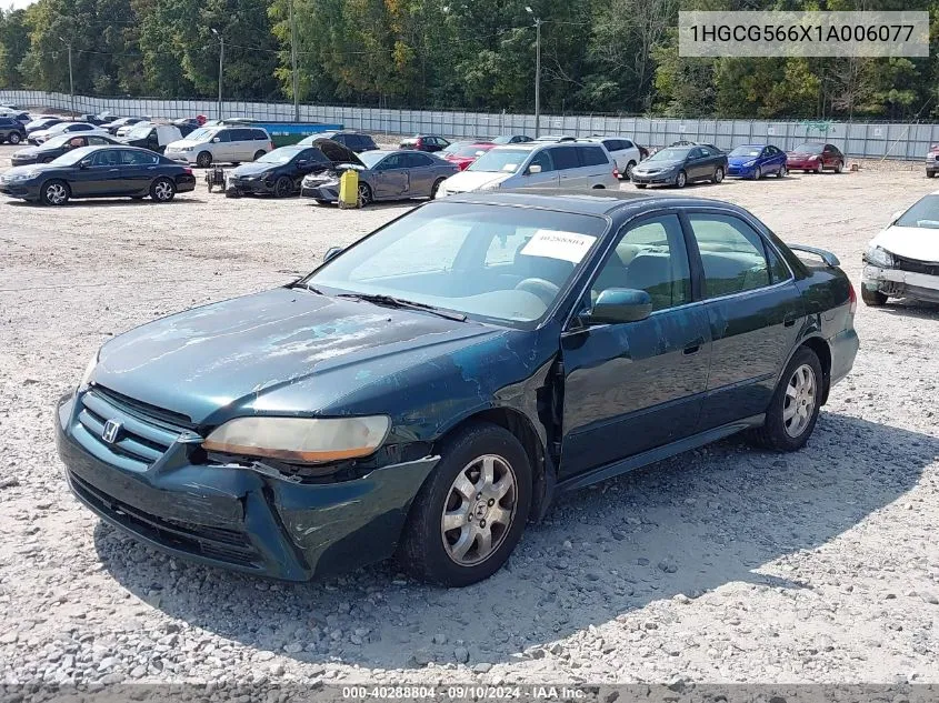 1HGCG566X1A006077 2001 Honda Accord 2.3 Ex