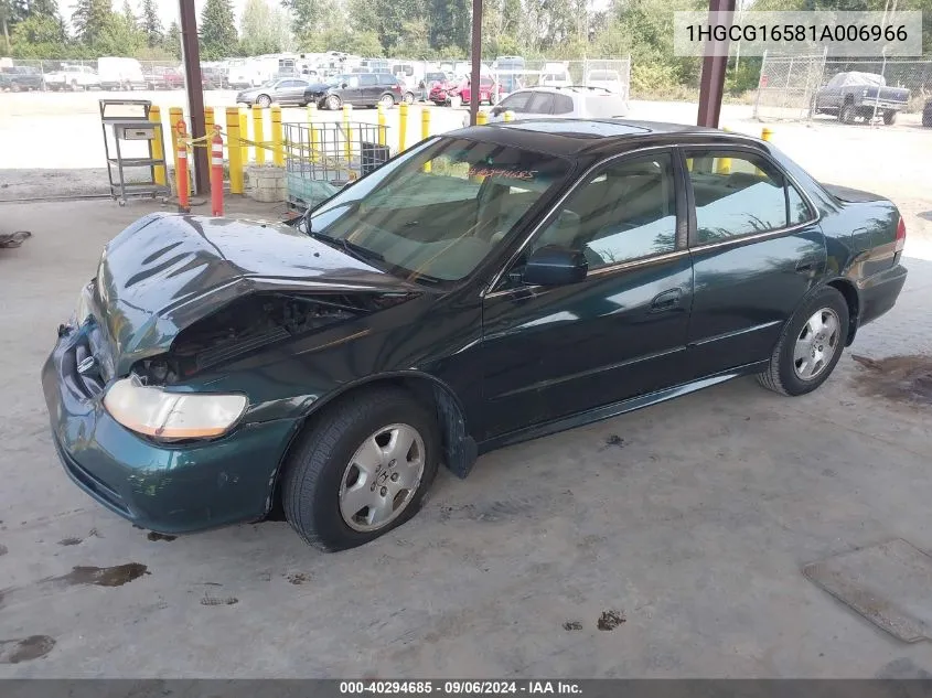 1HGCG16581A006966 2001 Honda Accord 3.0 Ex